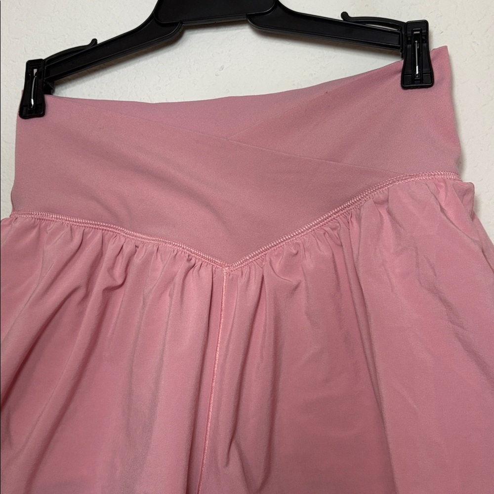 NEW Offline Real Me by Aerie Crossover Flowy Stretch Shorts medium pink - Picture 5 of 9